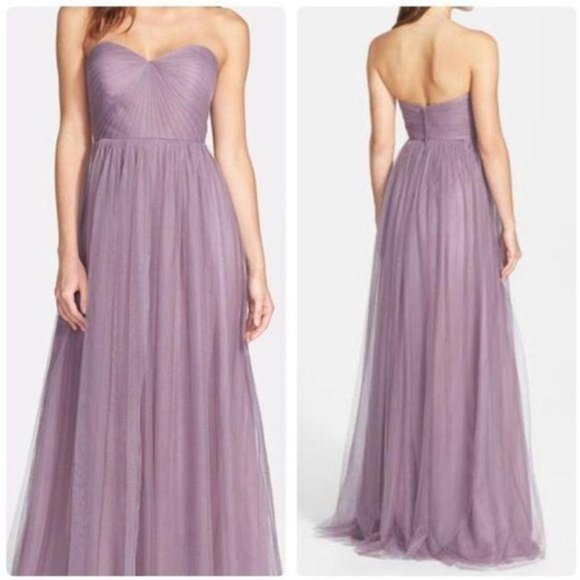 Jenny Yoo Annabelle Convertible Tulle Dress (Lilac) - Picture 5 of 6